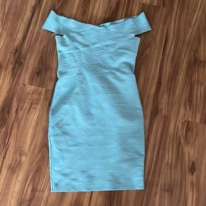 Sexy Light blue Akira dress, stretchy, made with elastic. size M